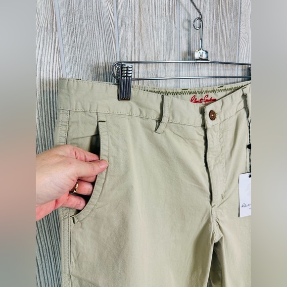 NEW! ROBERT GRAHAM MENS MARANA Shorts Khaki Size 34 NWT Chino Casual Summer - Picture 7 of 13